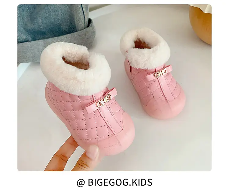 Velvet Baby Snow Boots Warm Winter Toddler Shoes — feature 21