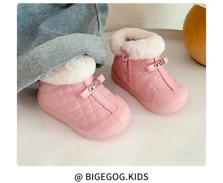 Velvet Baby Snow Boots Warm Winter Toddler Shoes — feature 23