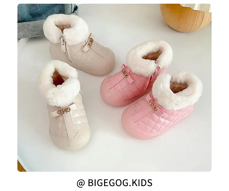Velvet Baby Snow Boots Warm Winter Toddler Shoes — feature 9