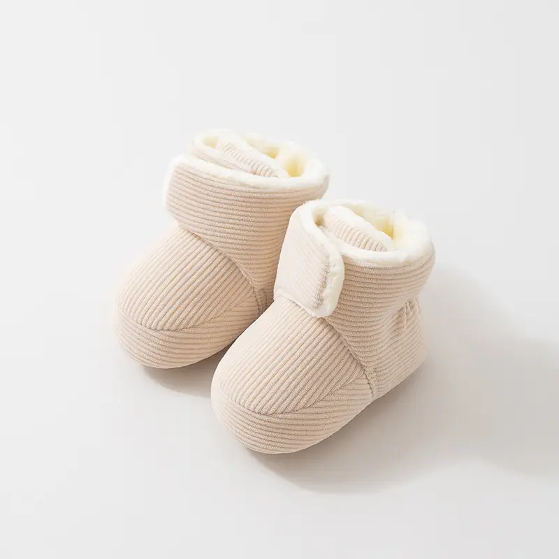 Baby Velcro Warm Floor Shoes Autumn Winter Soft Sole