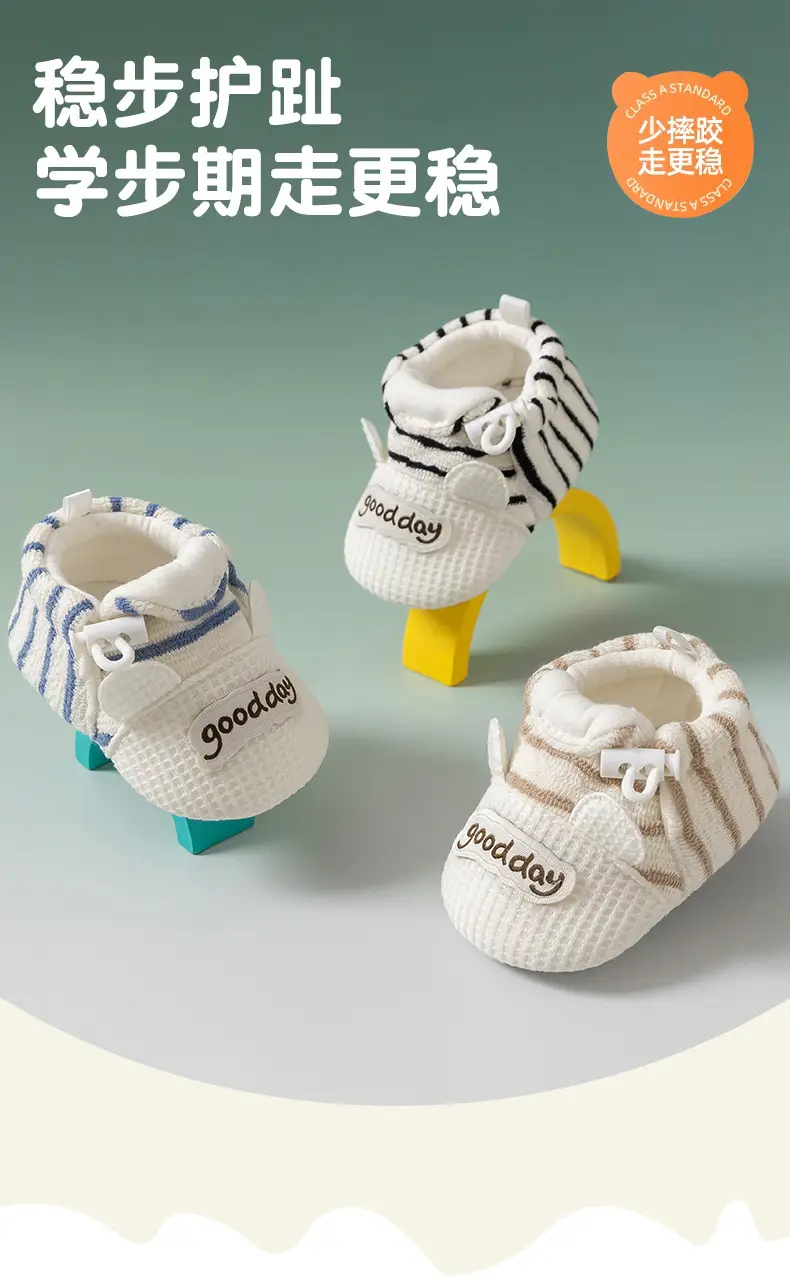 Baby Shoes Soft Non-Slip Sole 0-1Yr Male Female — feature 1