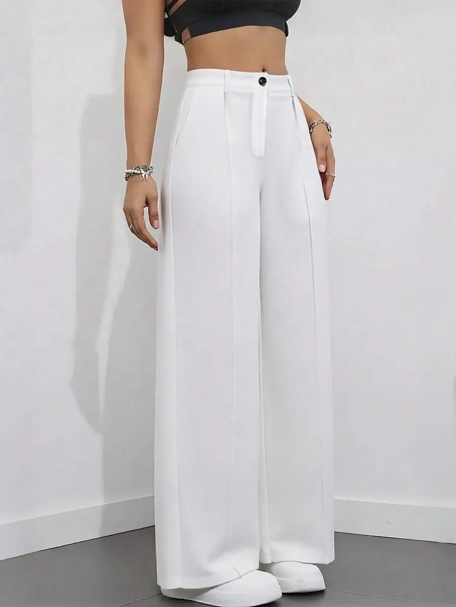 2025 Women High-Waisted Brown Pants Casual Fit — feature 13