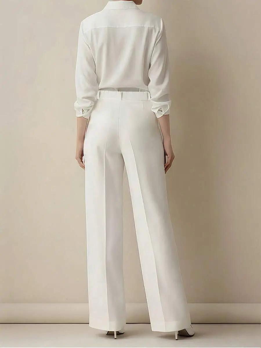 2025 Women High-Waisted Brown Pants Casual Fit — feature 15