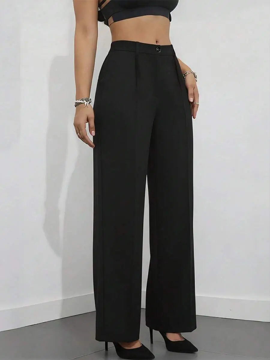 2025 Women High-Waisted Brown Pants Casual Fit — feature 19