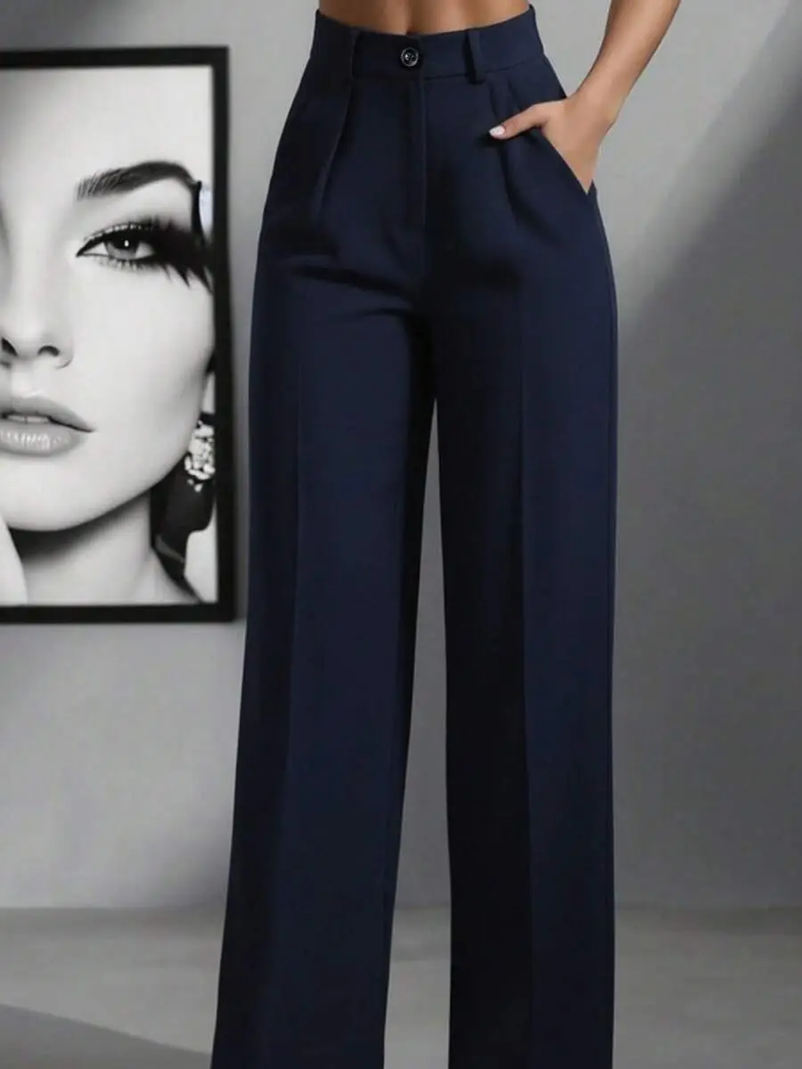 2025 Women High-Waisted Brown Pants Casual Fit — feature 20