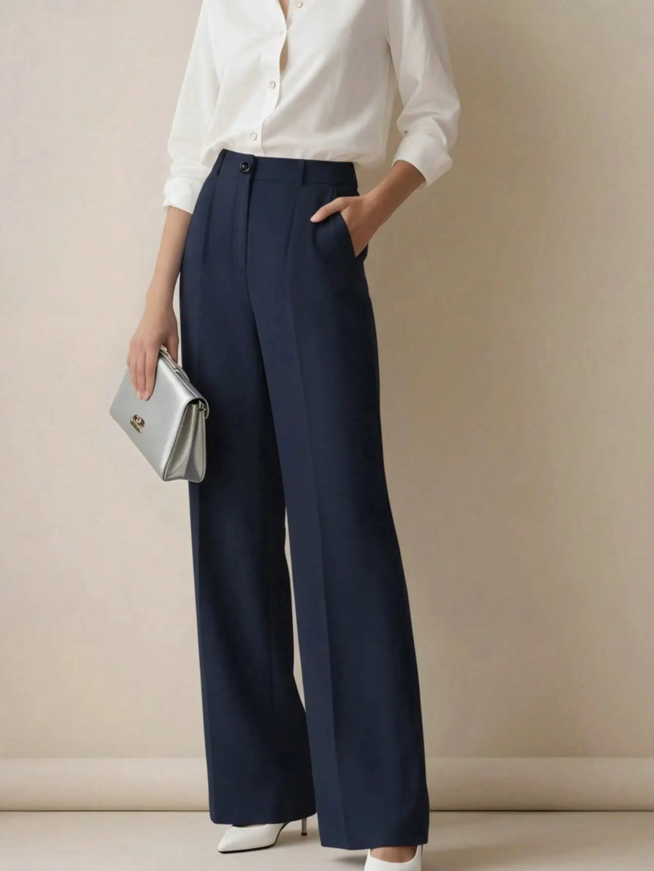 2025 Women High-Waisted Brown Pants Casual Fit — feature 21