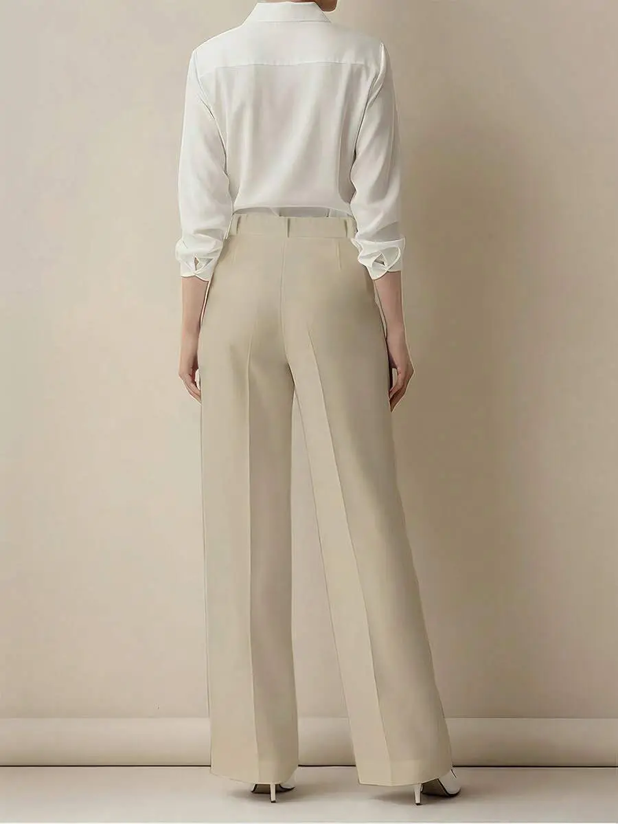 2025 Women High-Waisted Brown Pants Casual Fit — feature 26
