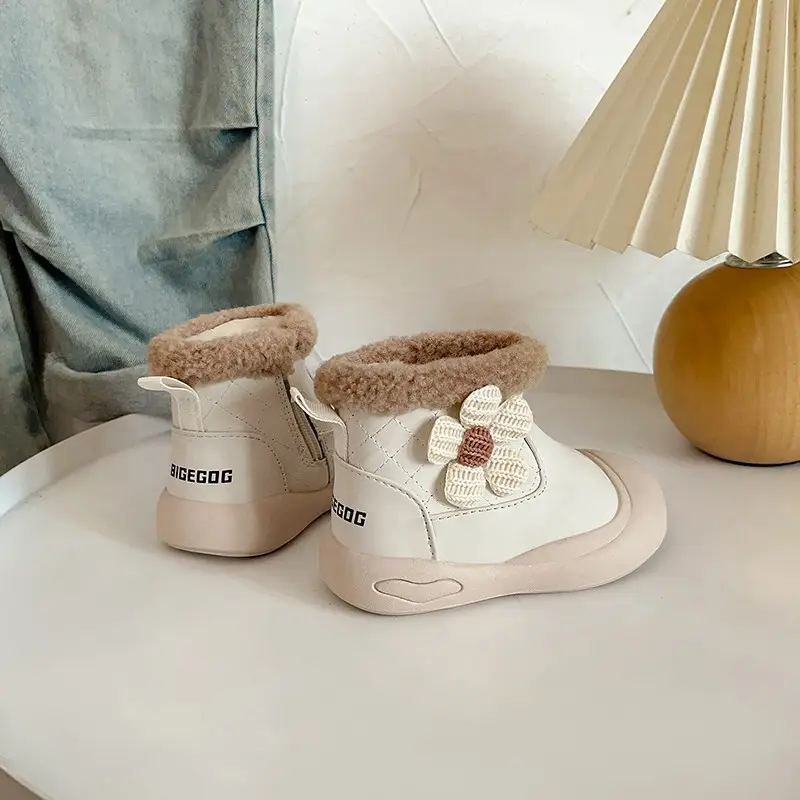 Winter Toddler Boots Velvet Soft Sole Snow Boots - Image 5