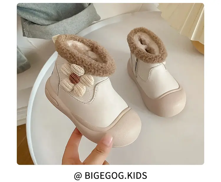 Winter Toddler Boots Velvet Soft Sole Snow Boots — feature 12