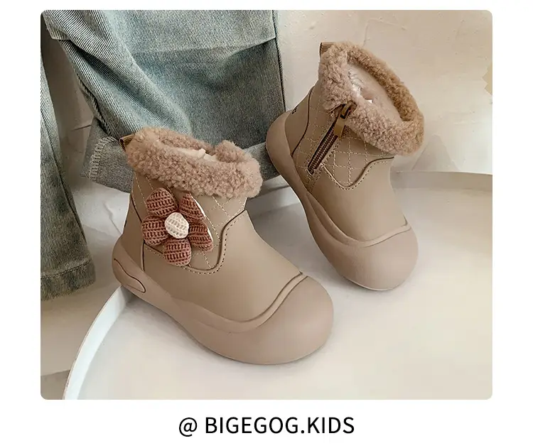 Winter Toddler Boots Velvet Soft Sole Snow Boots — feature 16