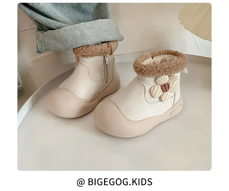 Winter Toddler Boots Velvet Soft Sole Snow Boots — feature 17