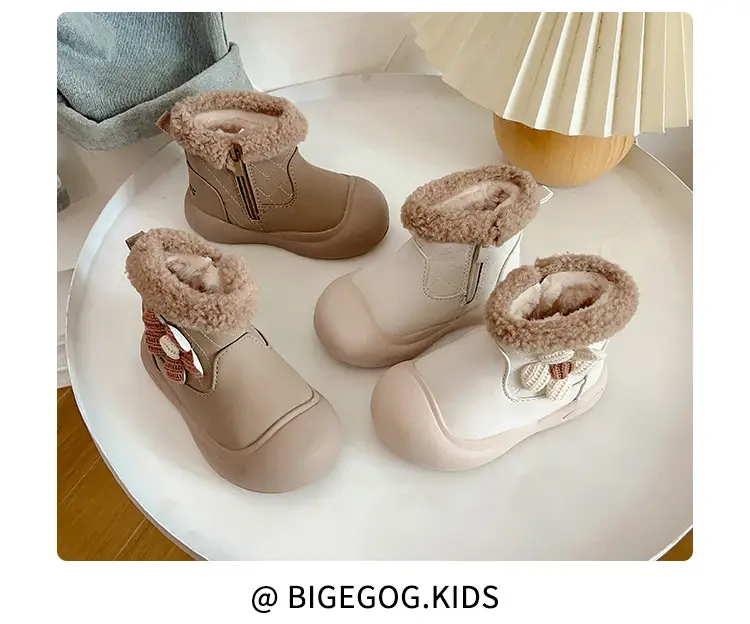Winter Toddler Boots Velvet Soft Sole Snow Boots — feature 22