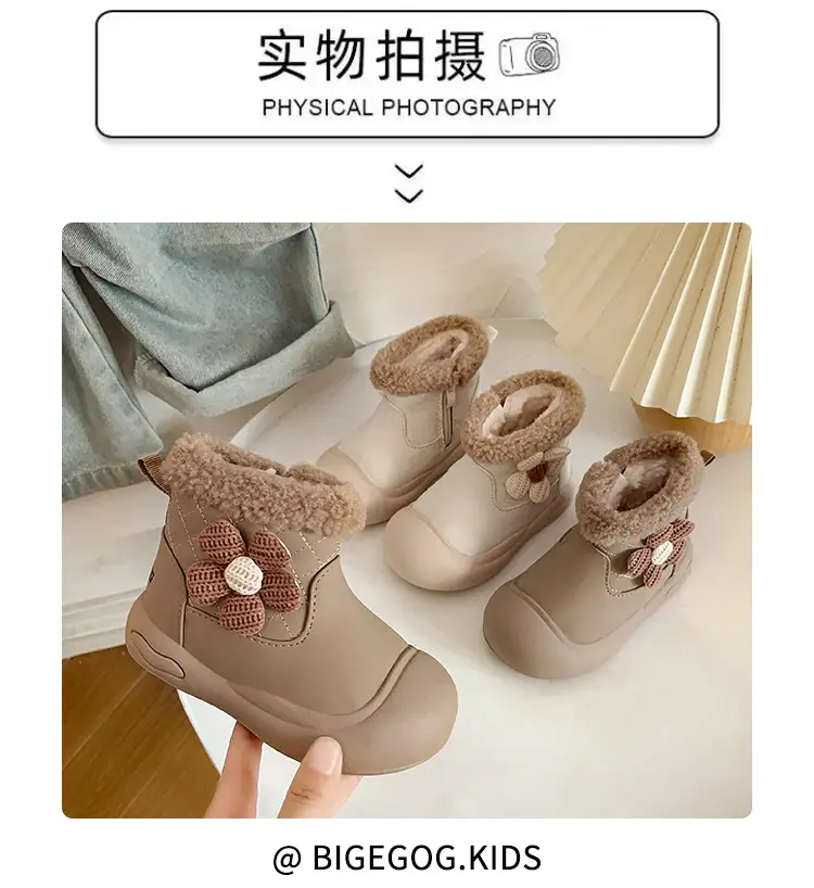 Winter Toddler Boots Velvet Soft Sole Snow Boots — feature 23