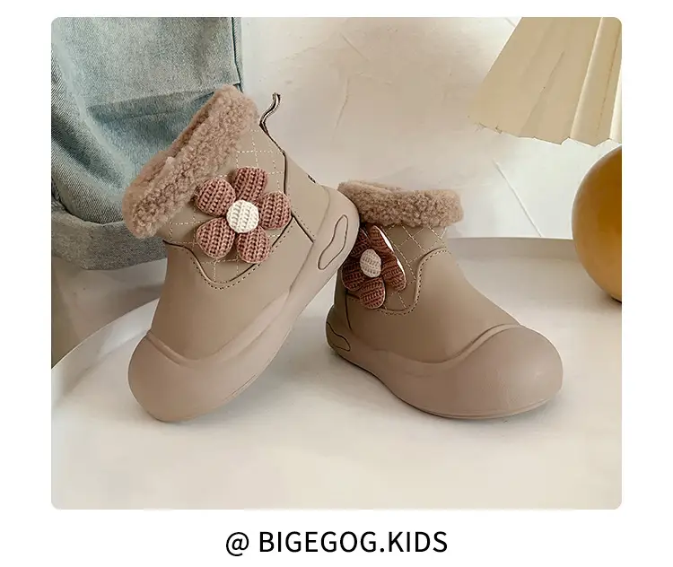 Winter Toddler Boots Velvet Soft Sole Snow Boots — feature 5