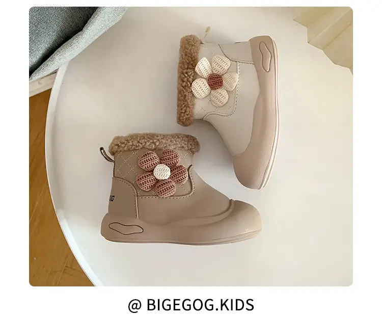 Winter Toddler Boots Velvet Soft Sole Snow Boots — feature 9