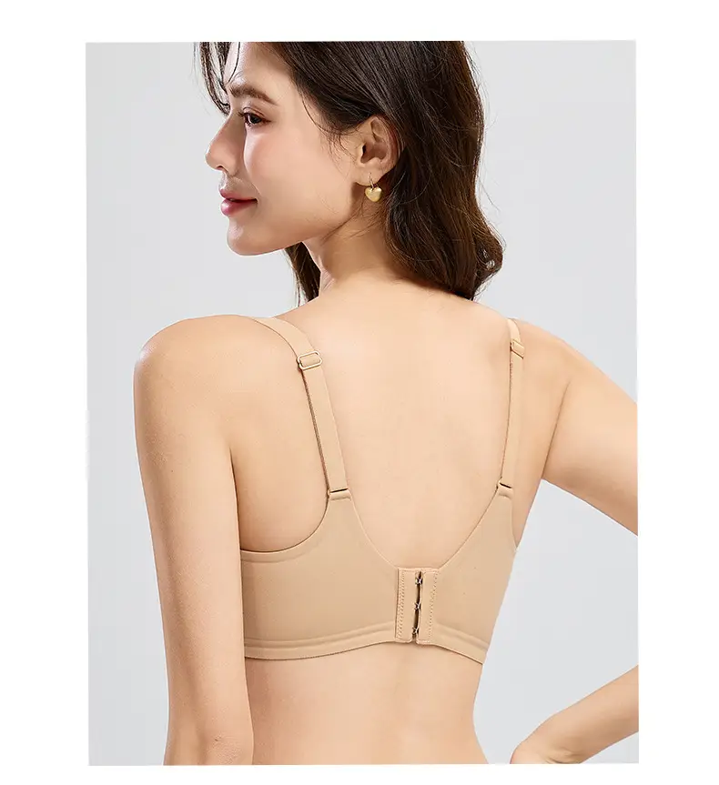 Autumn and Winter New Liquid Foundation Nude Seamless Intimates Women's Jelly Soft Support No Rims Super Soft Thin Bra Lace — feature 21