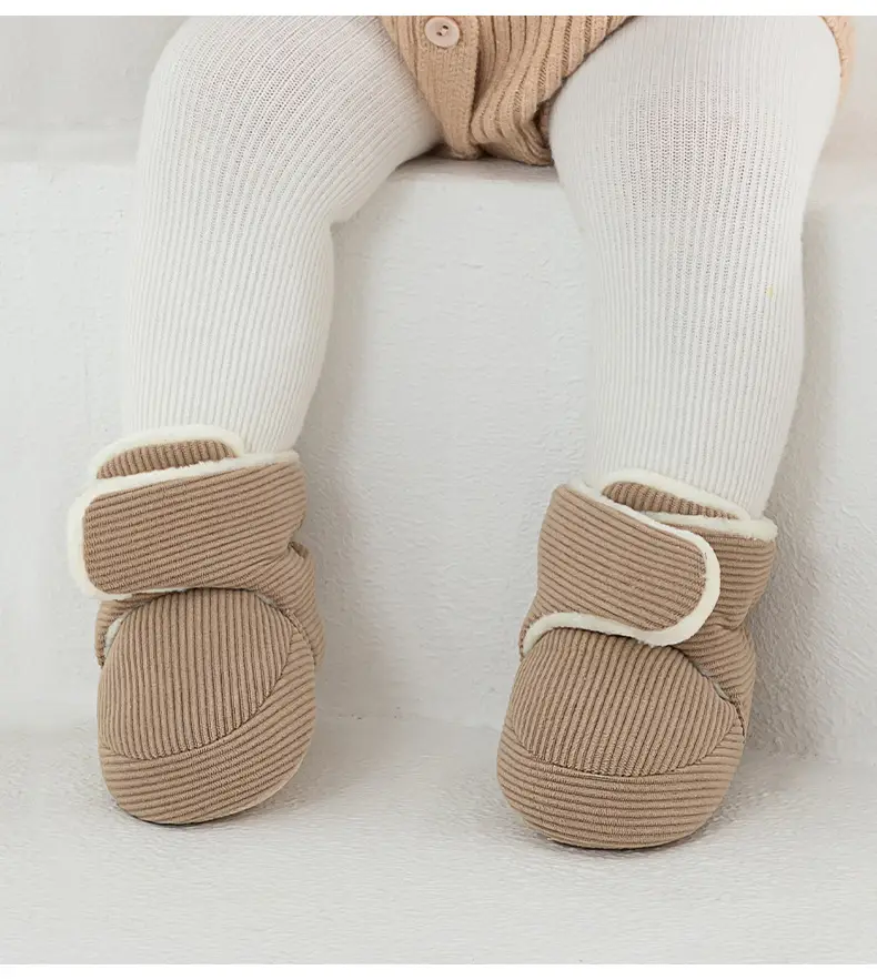 Baby Velcro Warm Floor Shoes Autumn Winter Soft Sole β feature 12