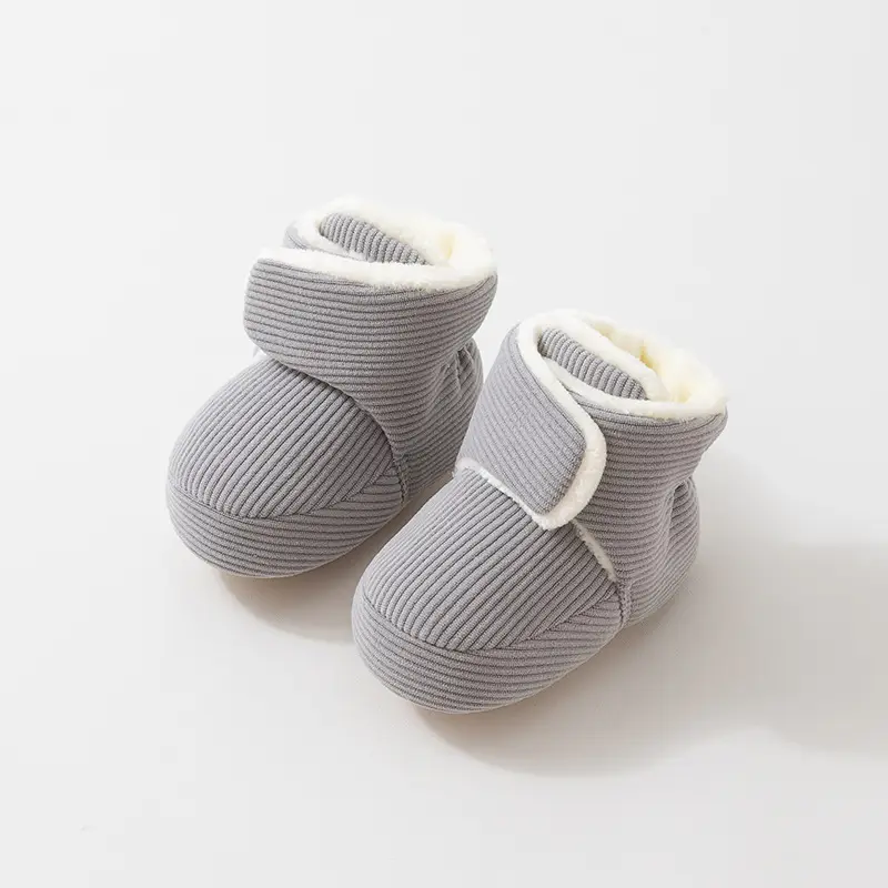 Baby Velcro Warm Floor Shoes Autumn Winter Soft Sole - Image 1