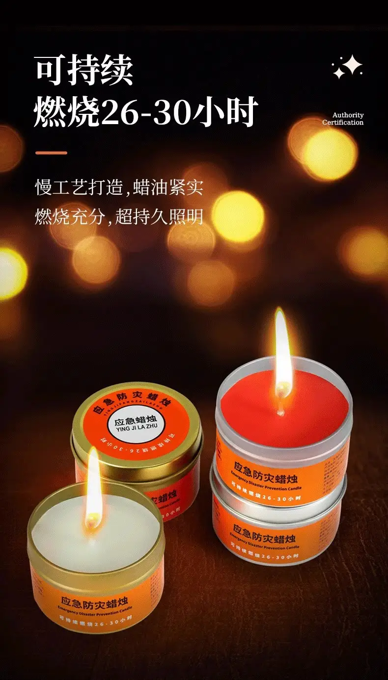 Emergency Disaster Prevention Candle Safe and Burn-Resistant Smokeless and Odorless Emergency Backup Power Outage Household Windproof Candle — feature 6