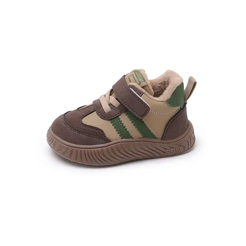 2025 Winter Velvet Toddler Shoes Warm Anti-Slip 1-2Y