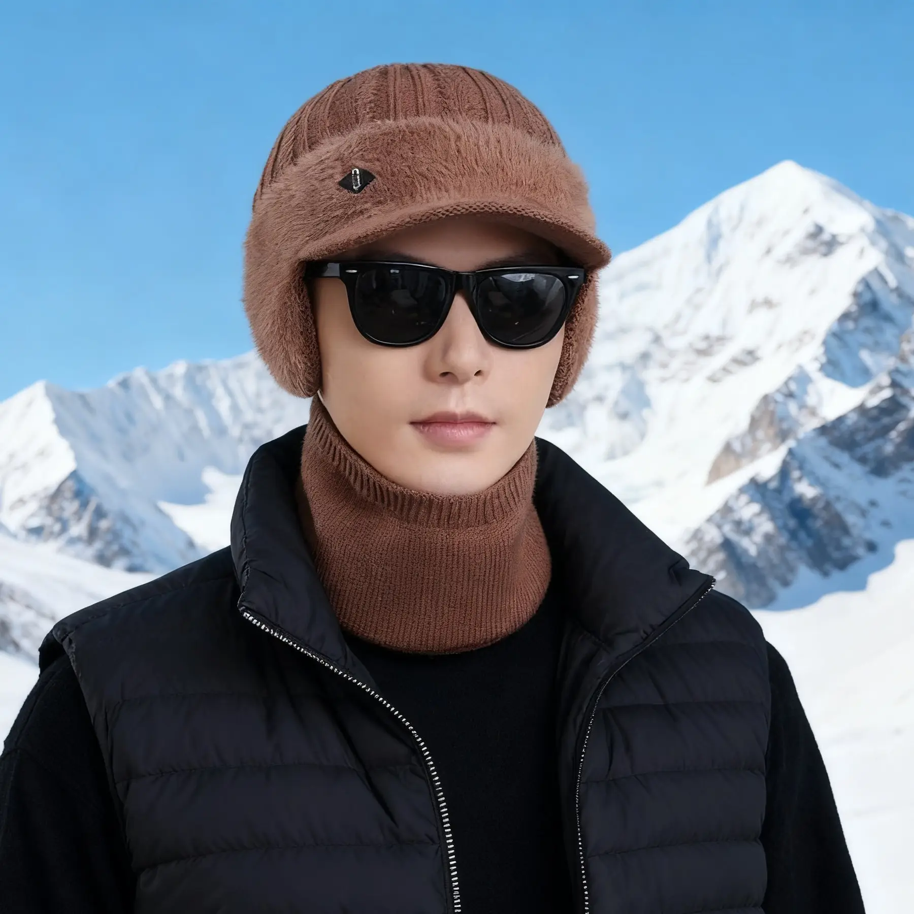 Wool Duckbill Cap with Warm Ear Protection for Winter — feature 14