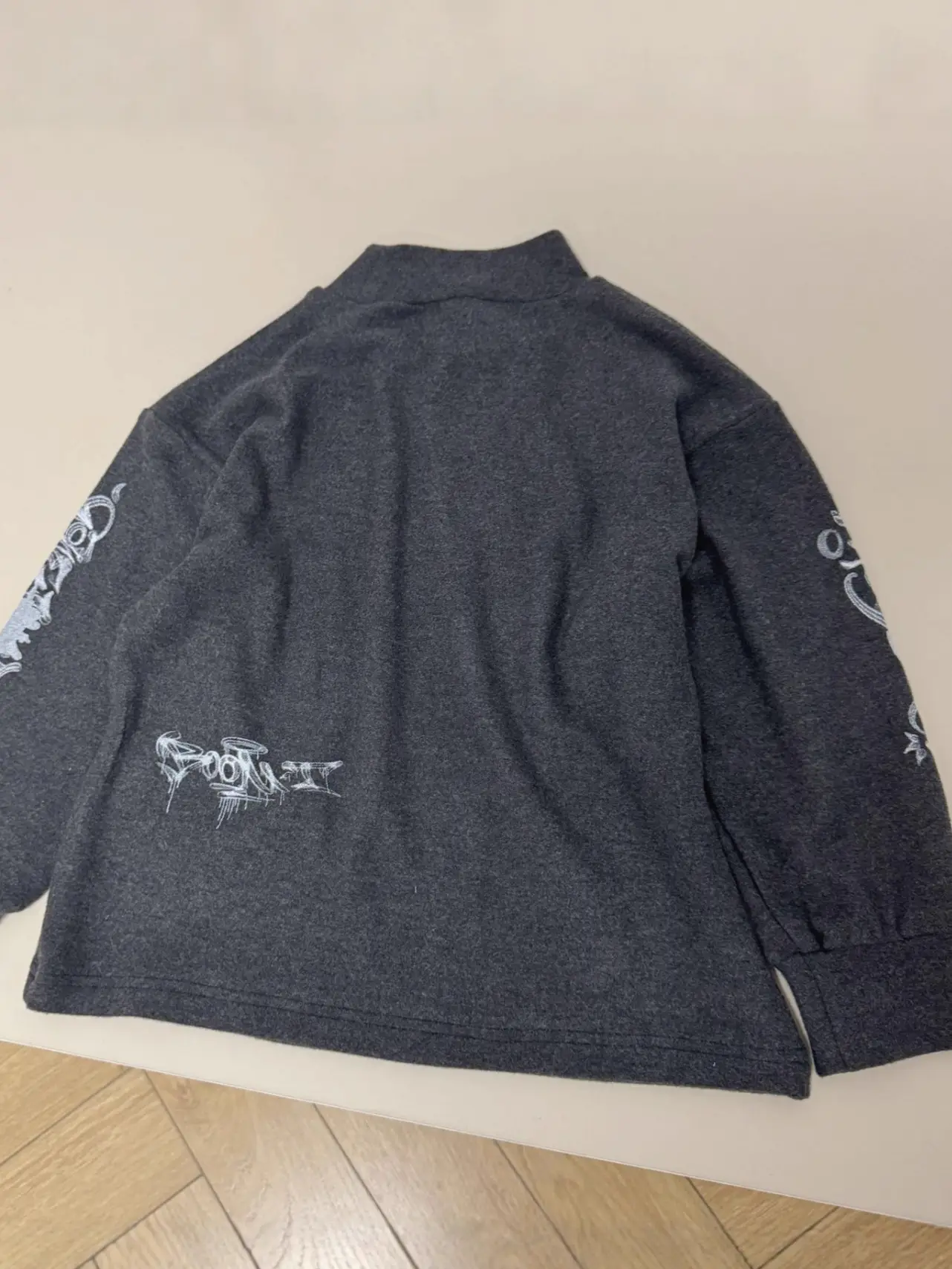 Boys Long Sleeve T-Shirt Grey 2026 Winter Self Heating Gold Velvet Base - Image 7