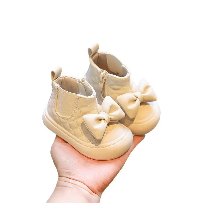 Baby Girl Boots Sweet Bow Soft Sole Autumn Winter