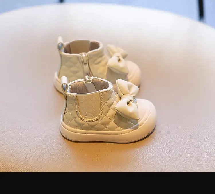 Baby Girl Boots Sweet Bow Soft Sole Autumn Winter — feature 8