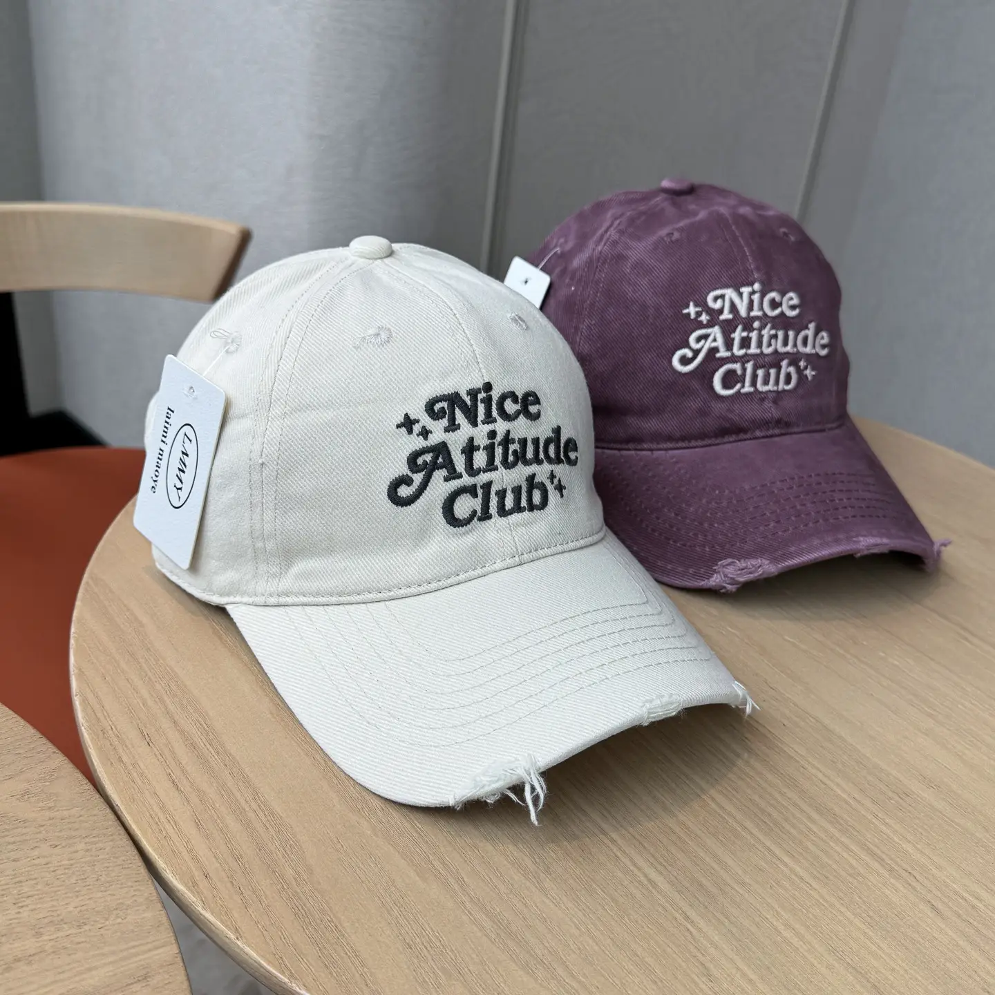 Nice Attire Club Women's Pink & Maroon Baseball Cap