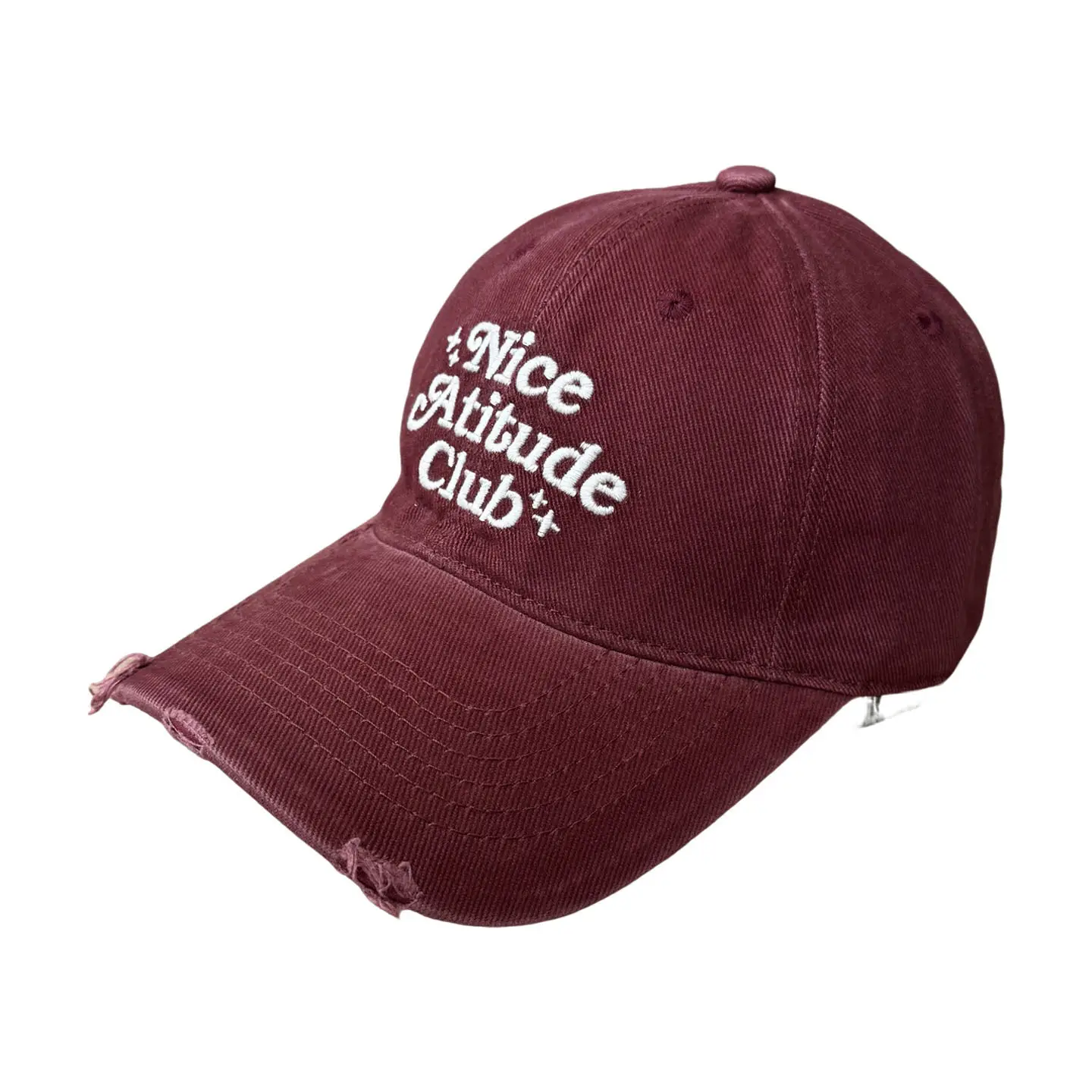 Nice Attire Club Women's Pink & Maroon Baseball Cap