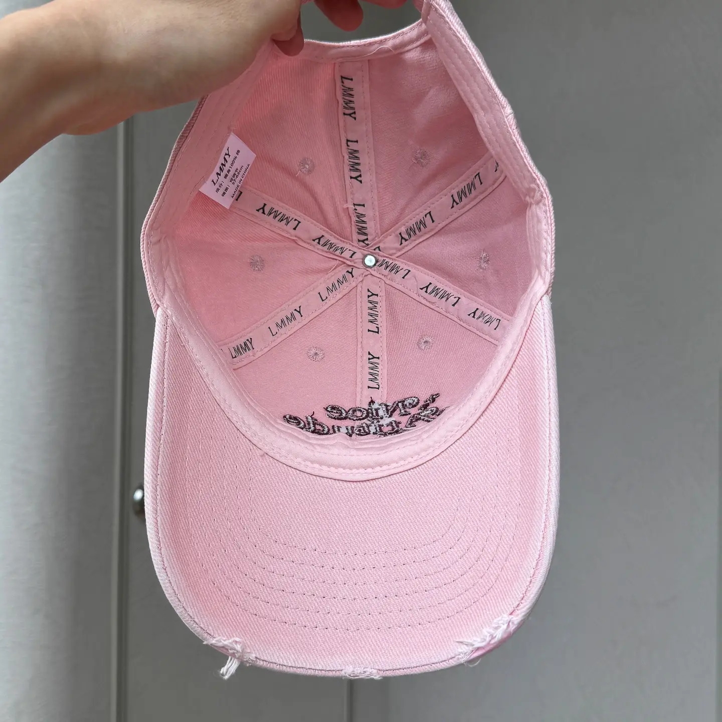 Nice Attire Club Women's Pink & Maroon Baseball Cap — feature 12