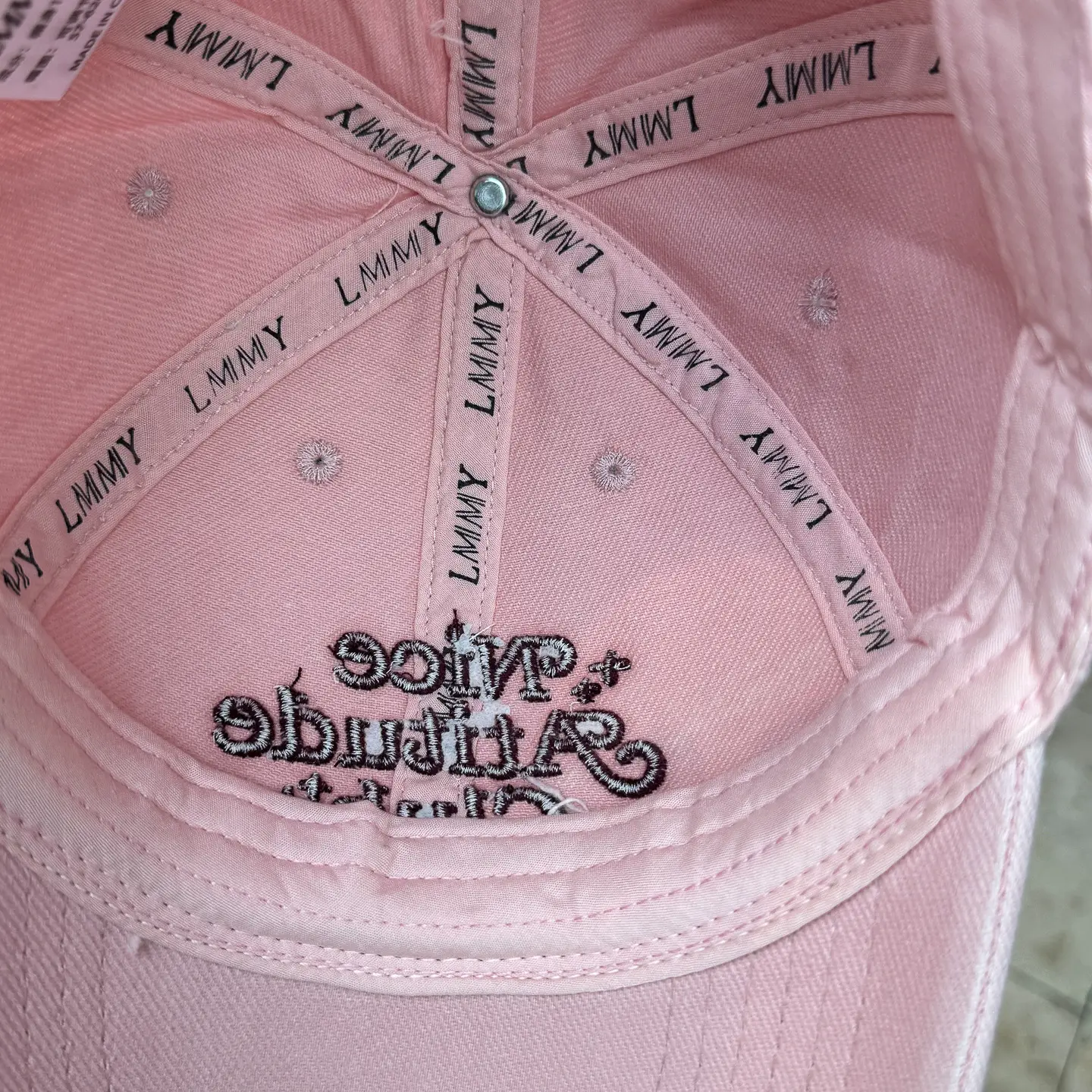 Nice Attire Club Women's Pink & Maroon Baseball Cap — feature 13