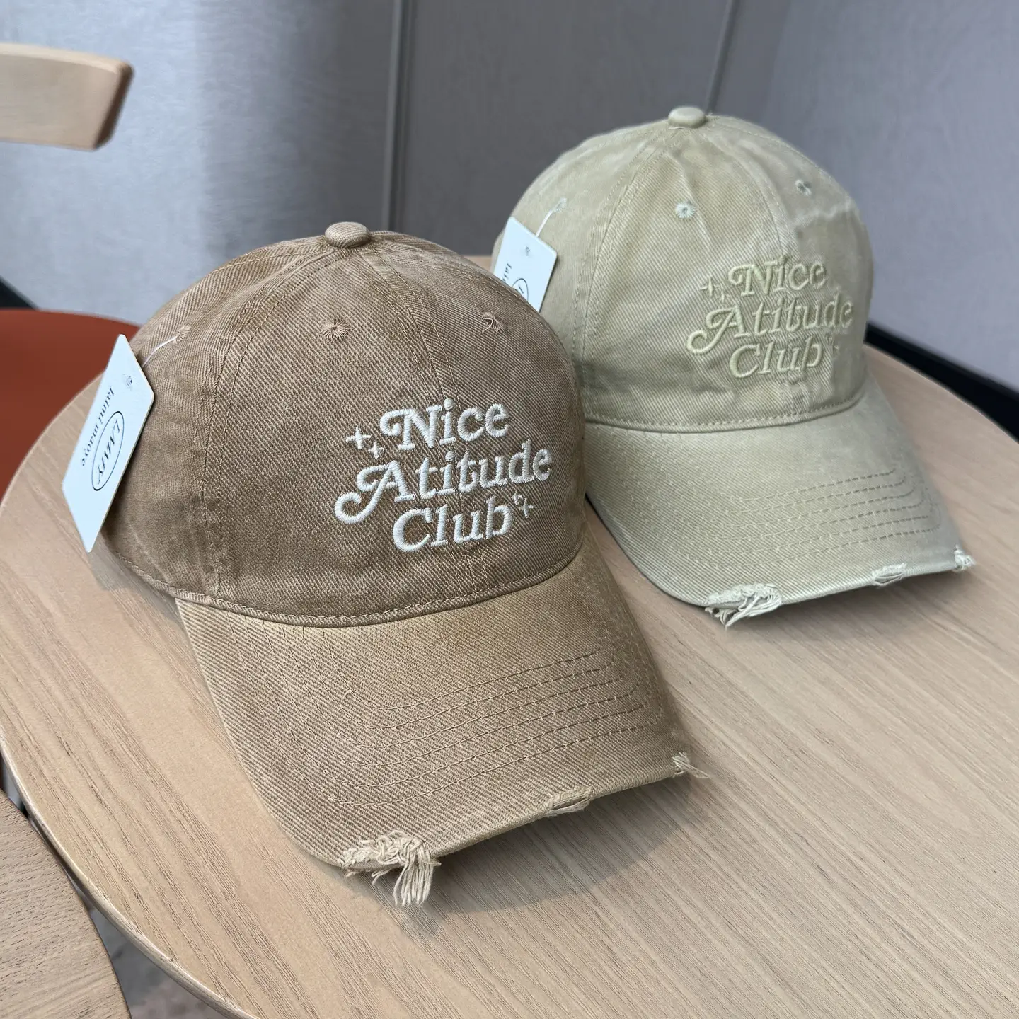 Nice Attire Club Women's Pink & Maroon Baseball Cap — feature 3
