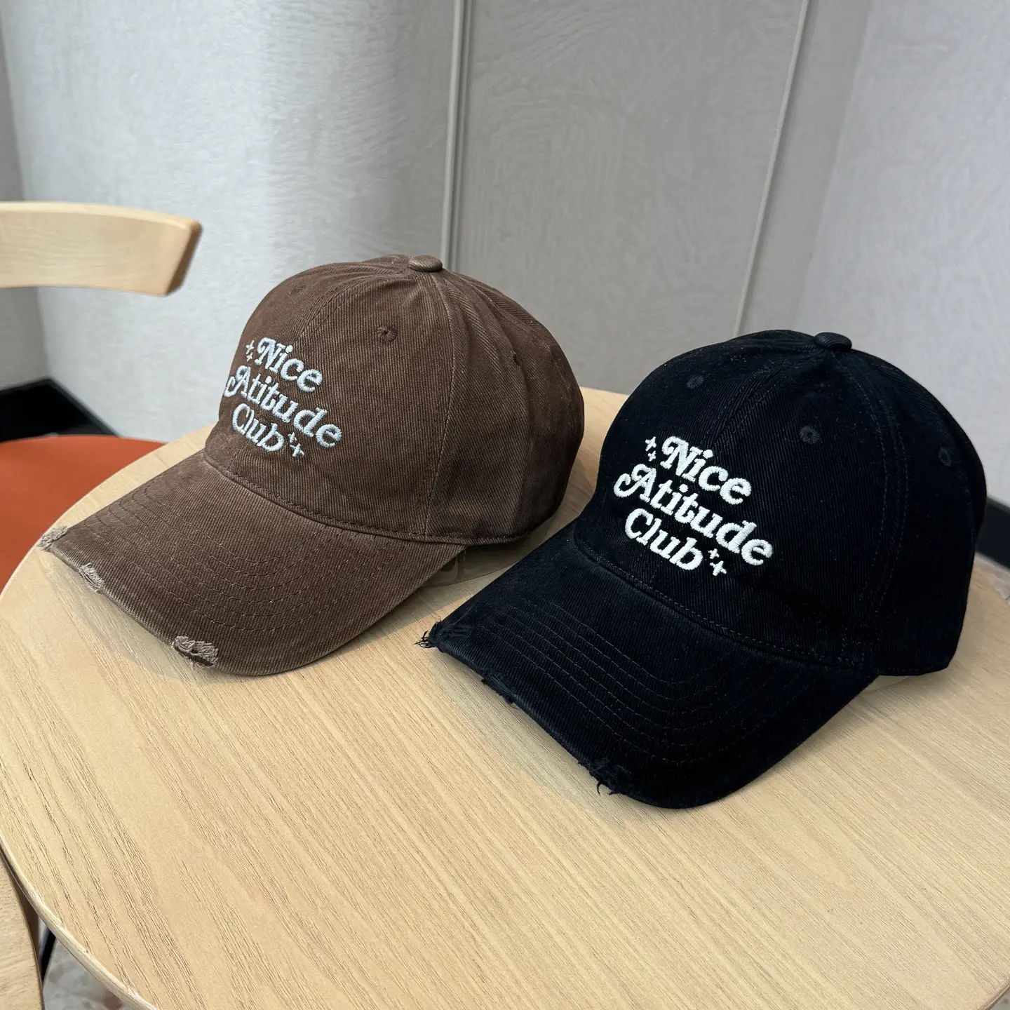 Nice Attire Club Women's Pink & Maroon Baseball Cap — feature 5