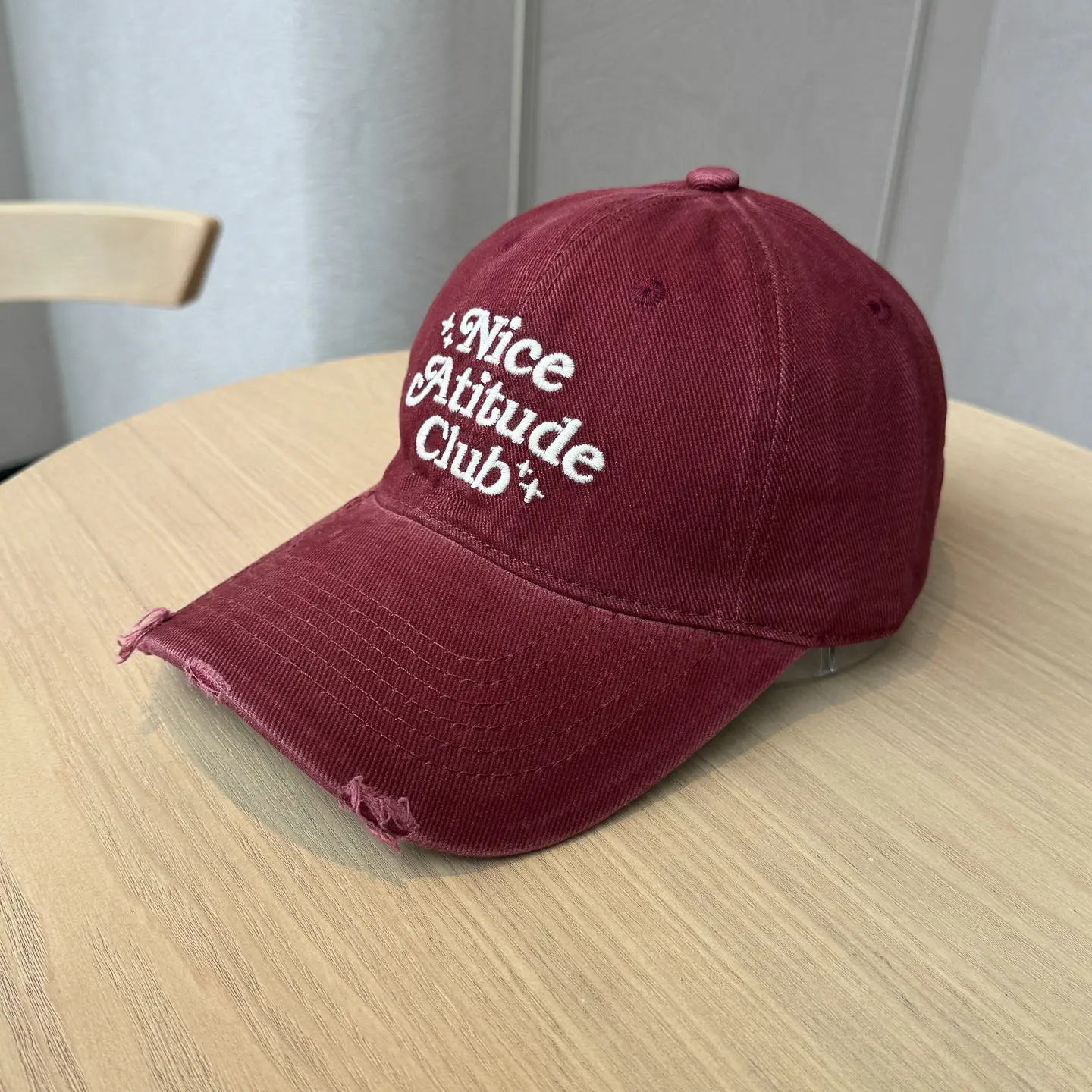 Nice Attire Club Women's Pink & Maroon Baseball Cap