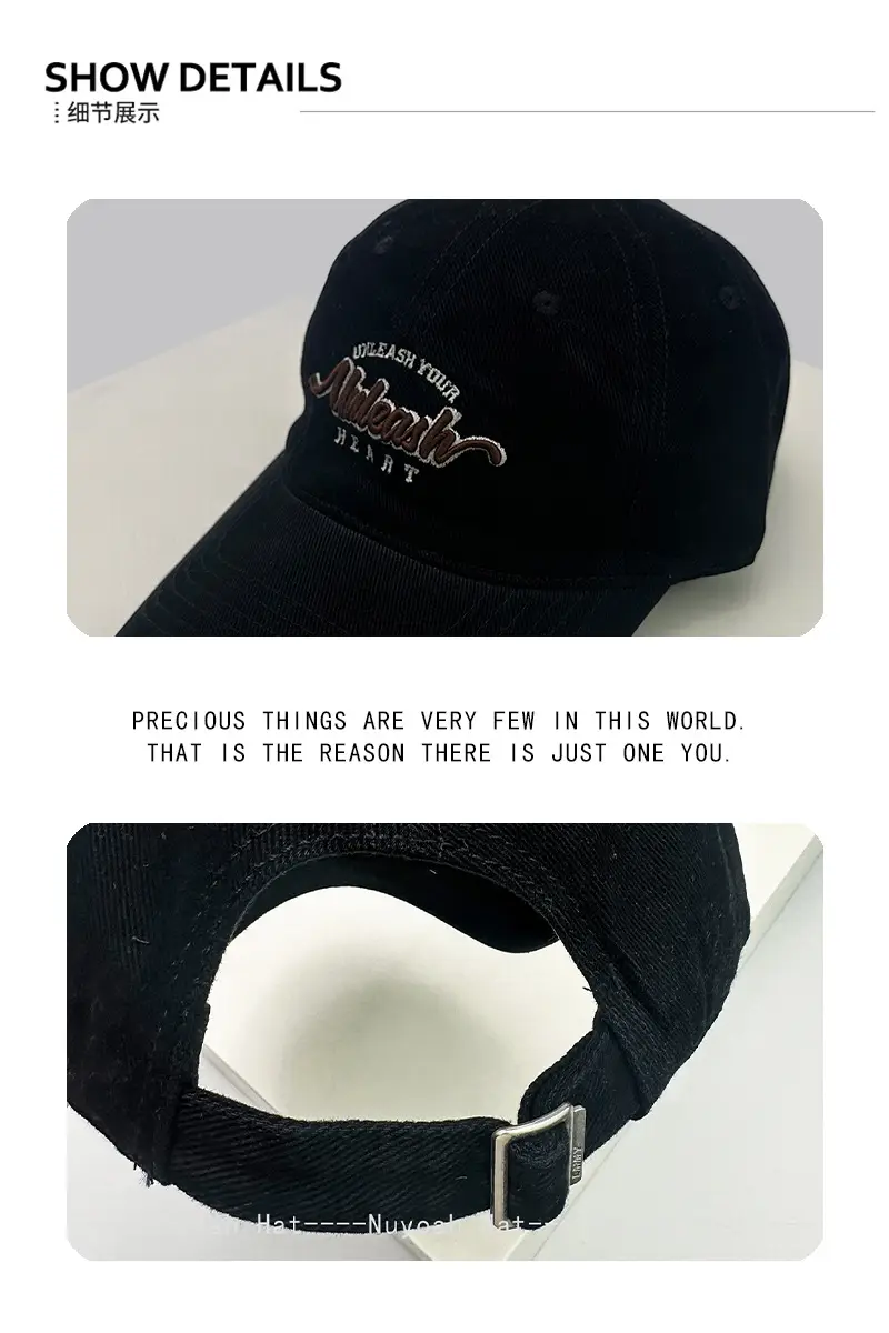 Men Women Sunshade Baseball Cap with Embroidery — feature 3