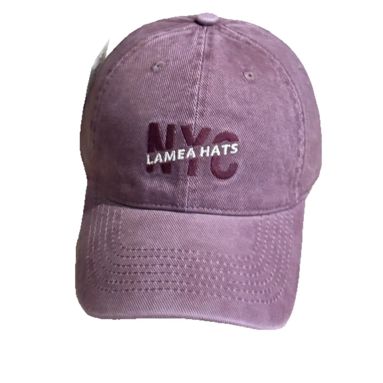 Nyc Large Letter Embroidered Baseball Cap for Men White & Beige - Image 14