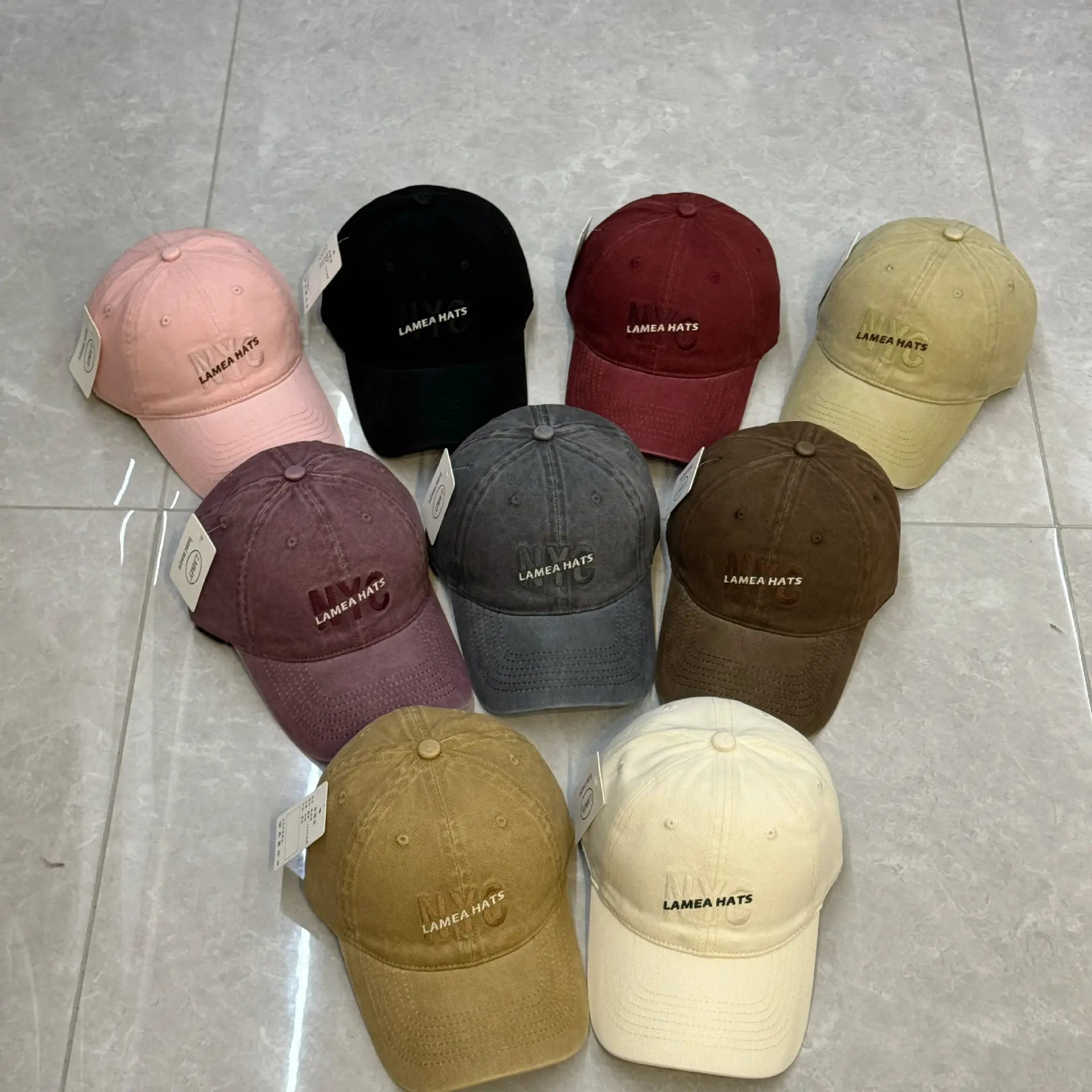 Nyc Large Letter Embroidered Baseball Cap for Men White & Beige — feature 1