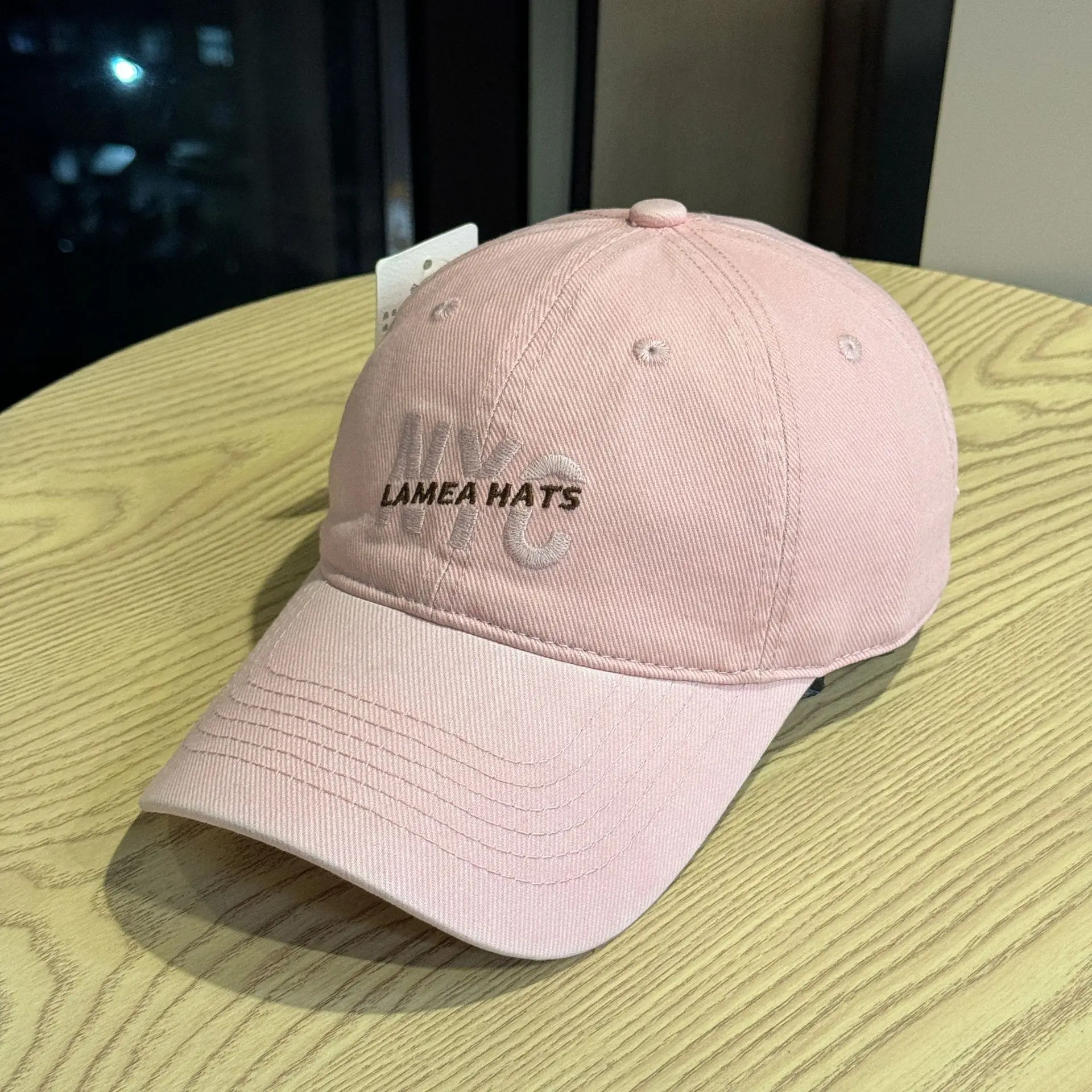 Nyc Large Letter Embroidered Baseball Cap for Men White & Beige — feature 15