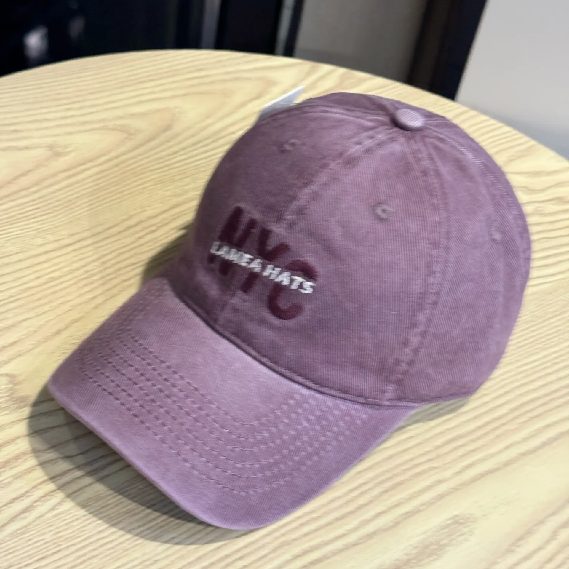 Nyc Large Letter Embroidered Baseball Cap for Men White & Beige — feature 3