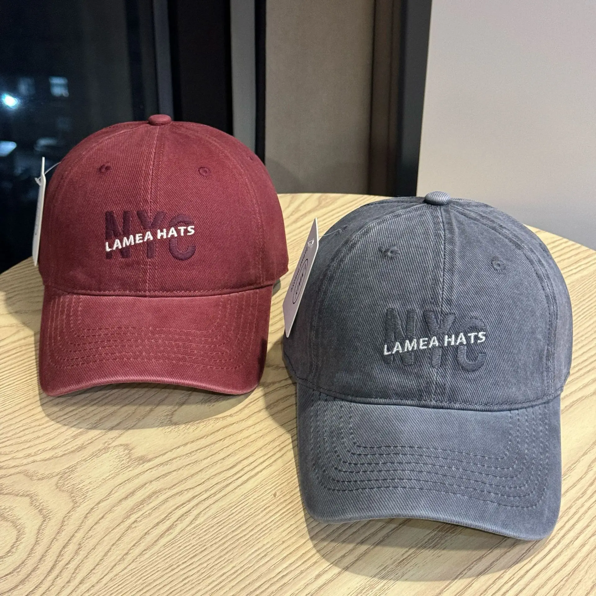 Nyc Large Letter Embroidered Baseball Cap for Men White & Beige — feature 7