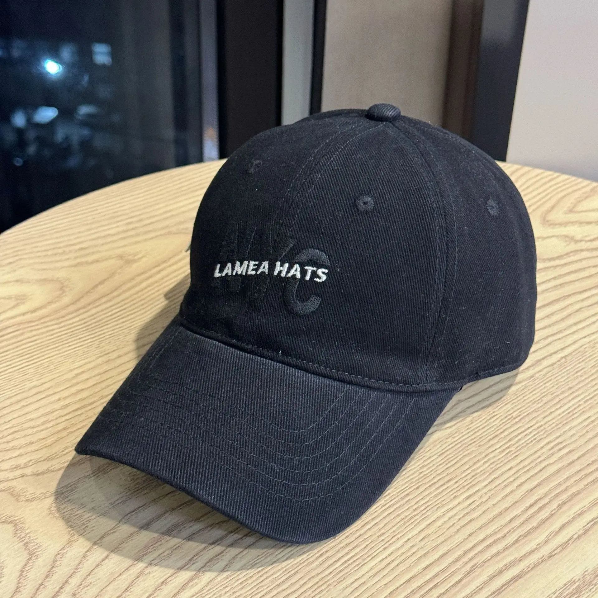 Nyc Large Letter Embroidered Baseball Cap for Men White & Beige — feature 8