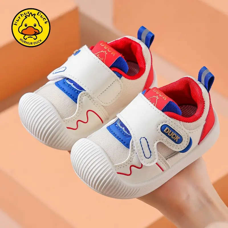 Duck Baby Shoes White Black Anti-Collision Stable Sole