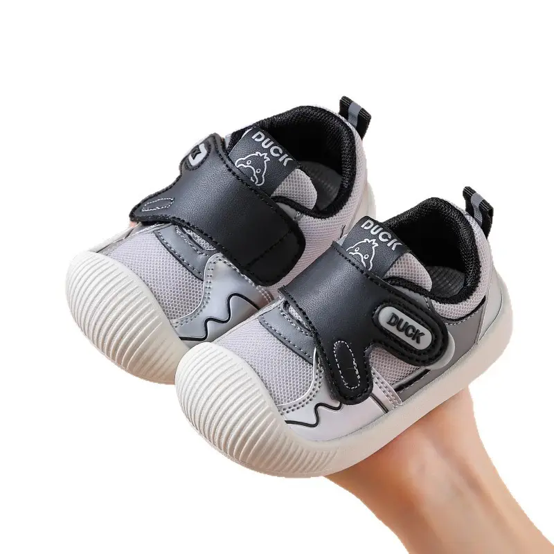 Duck Baby Shoes White Black Anti-Collision Stable Sole