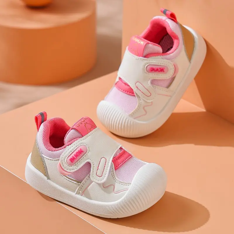 Duck Baby Shoes White Black Anti-Collision Stable Sole — feature 12