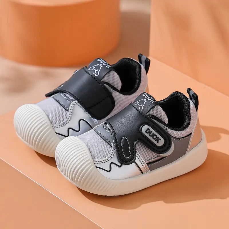 Duck Baby Shoes White Black Anti-Collision Stable Sole — feature 13