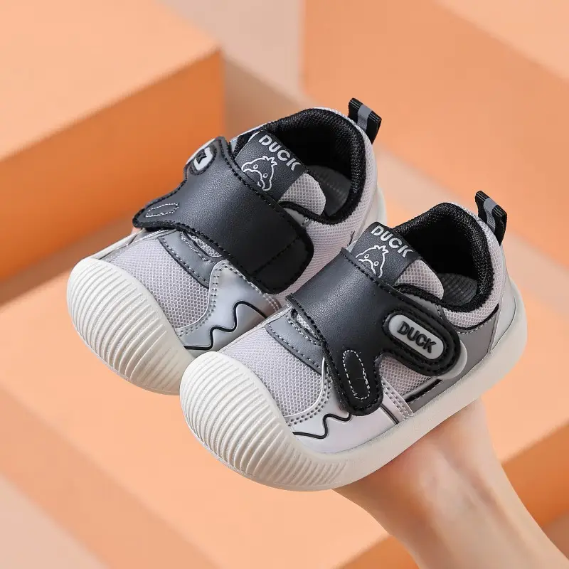 Duck Baby Shoes White Black Anti-Collision Stable Sole — feature 14