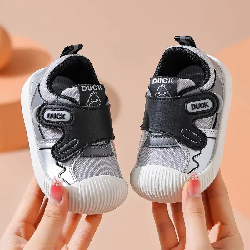 Duck Baby Shoes White Black Anti-Collision Stable Sole — feature 15