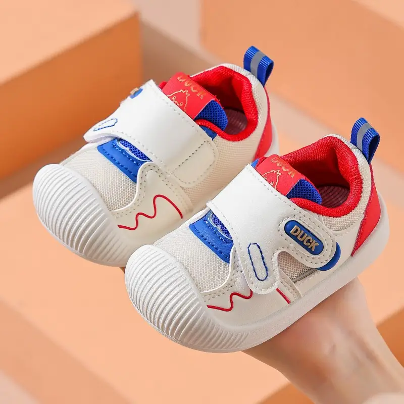 Duck Baby Shoes White Black Anti-Collision Stable Sole — feature 2