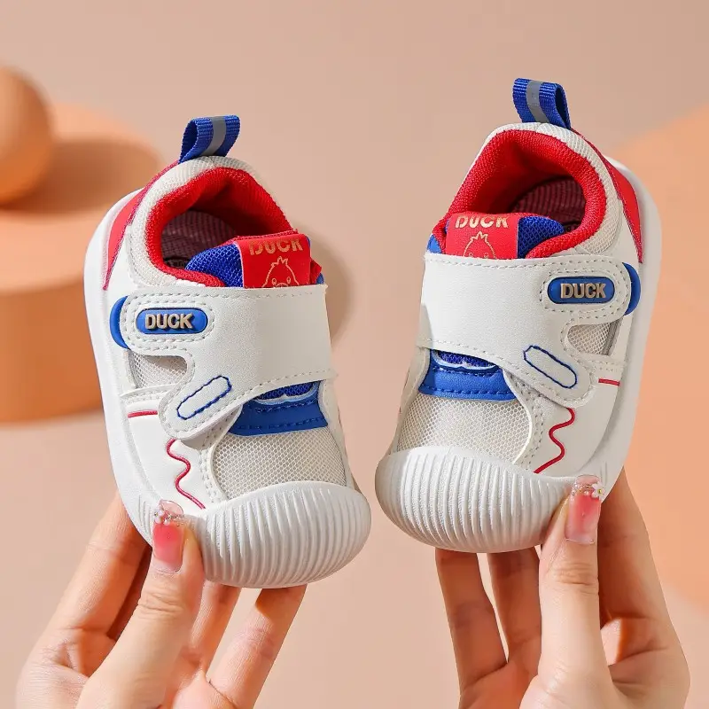 Duck Baby Shoes White Black Anti-Collision Stable Sole — feature 3